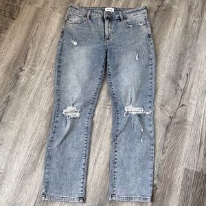 PISTOLA Millie Mid Rise Distressed Straight 29
